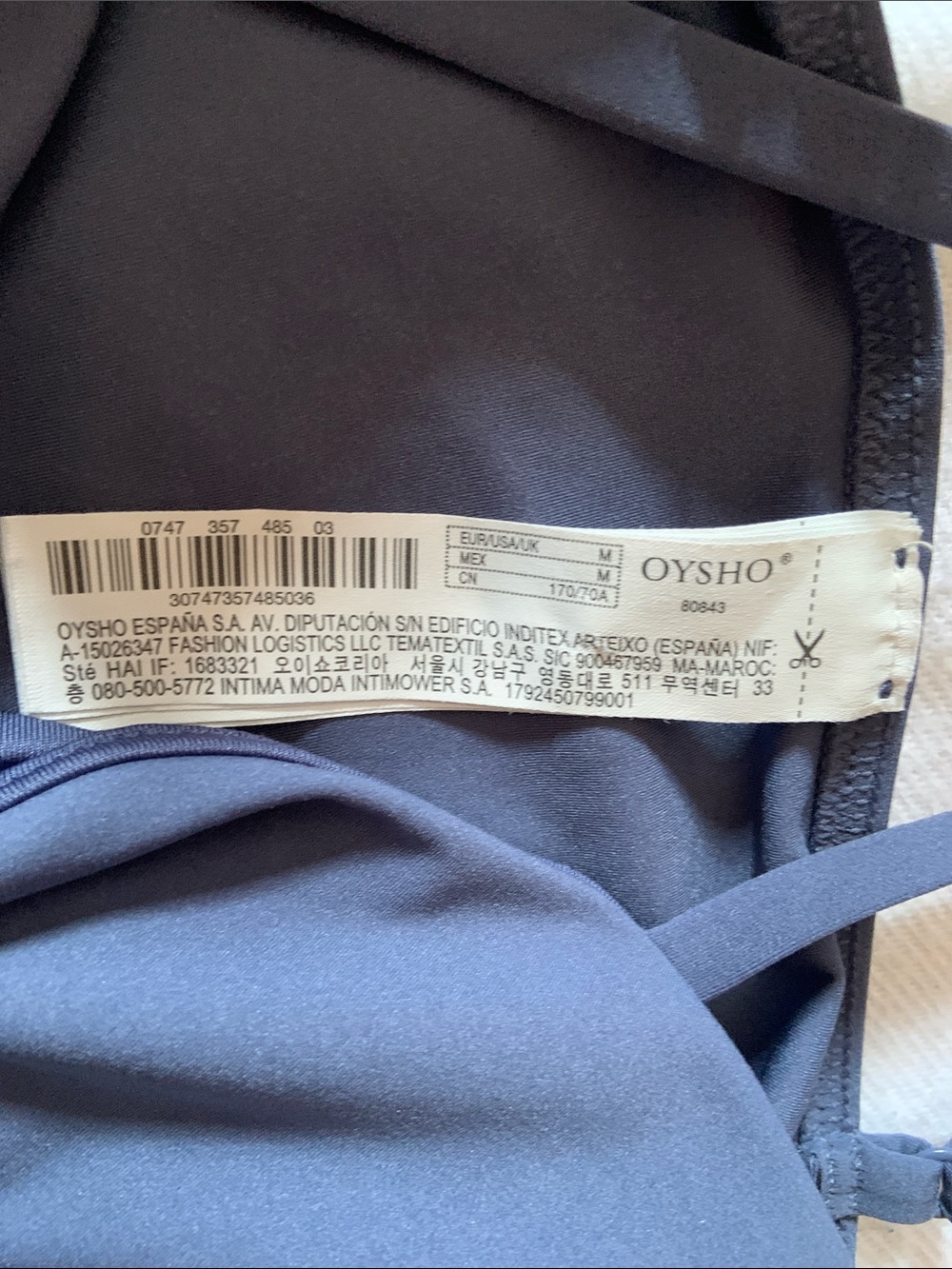 Ladies medium smoke blue leotard or bodysuit. OYSHO - Picture 6 of 7